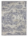 Tappeto moderno in cotone Bombay blu 140x200 cm