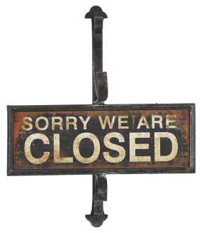 Targa open-closed ea-6174 cm. 54 x 5,5 h 43,5