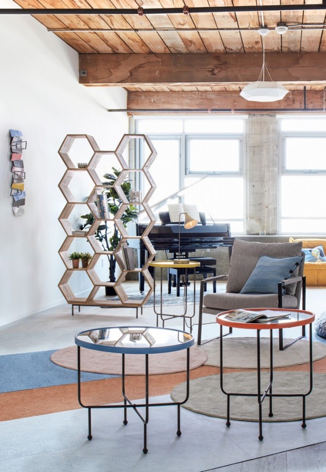 2x Decorazione Parete Mondrian 80.5X35