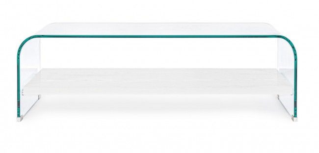 Tavolino 2P Line Wood Bianco 110X55