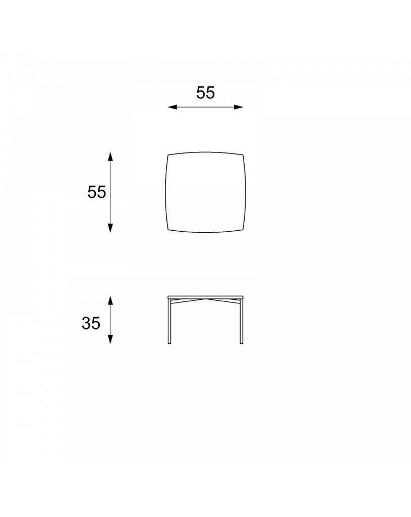 Tavolino 45 x 45 x 45h - Ivy
