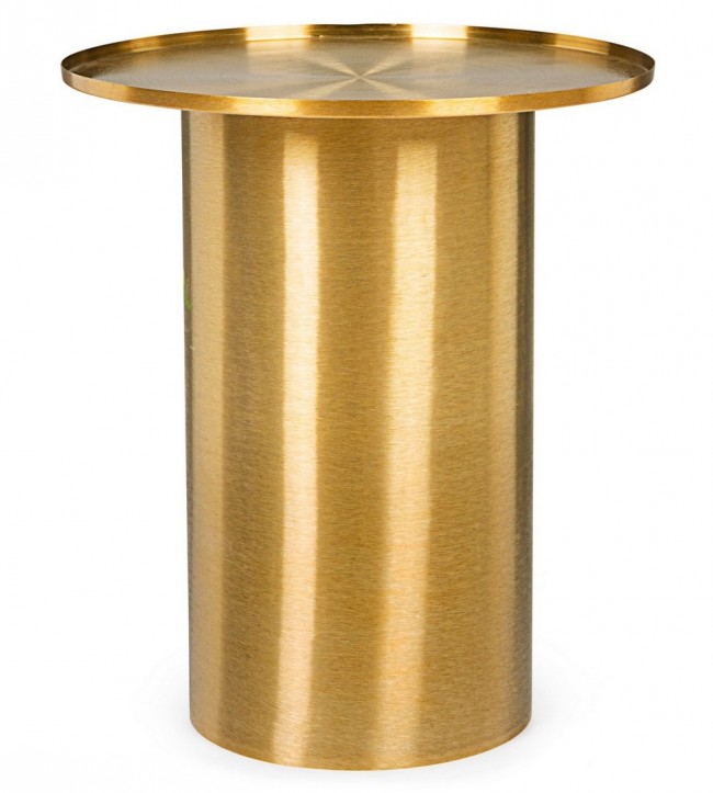 Tavolino Gold in metallo stile atmosphere cm Ø51x59h