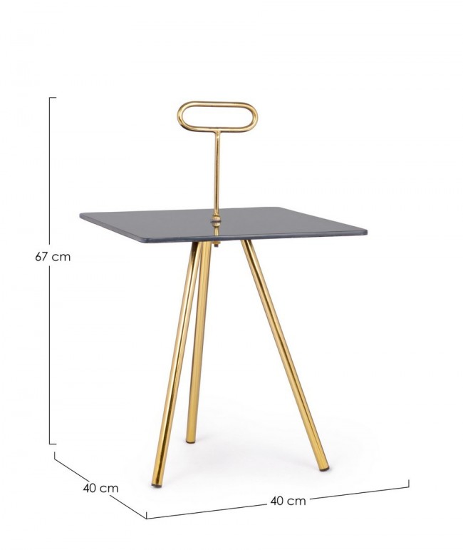 Tavolino Inesh Rock Qu 40X40