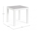 Tavolino Kledi 50X50 Bianco Jx11