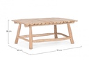 Tavolino Sahel Naturale 90X60