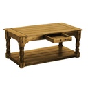 Tavolino basso legno antico chiaro cm 60 x 110 x h 48