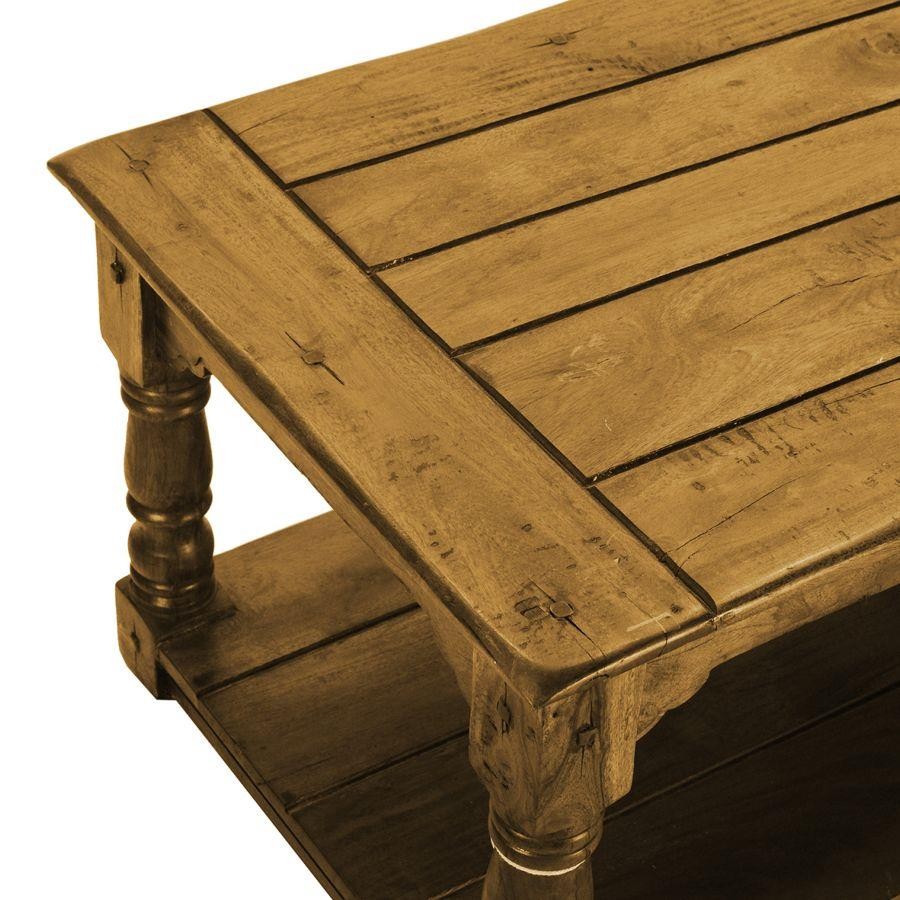 Tavolino basso legno antico chiaro cm 60 x 110 x h 48