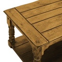 Tavolino basso legno antico chiaro cm 60 x 110 x h 48