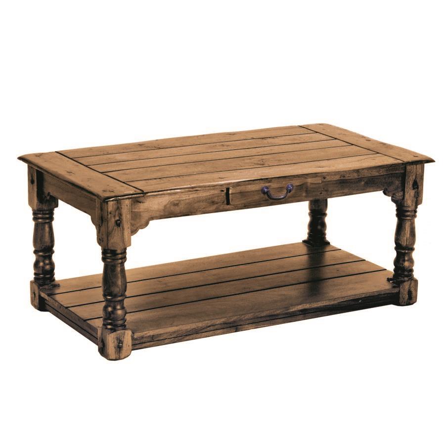 Tavolino basso legno antico chiaro cm 60 x 110 x h 48