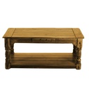 Tavolino basso legno antico chiaro cm 60 x 110 x h 48