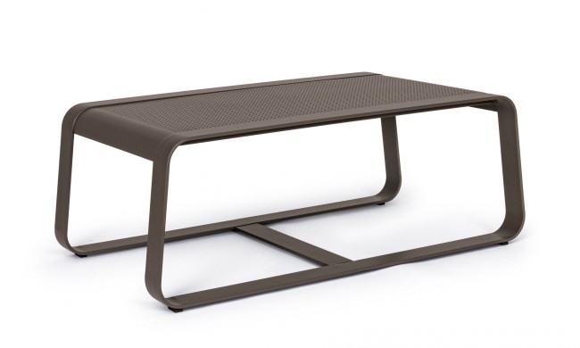 Tavolino coffee in alluminio stile industrial cm 105x62