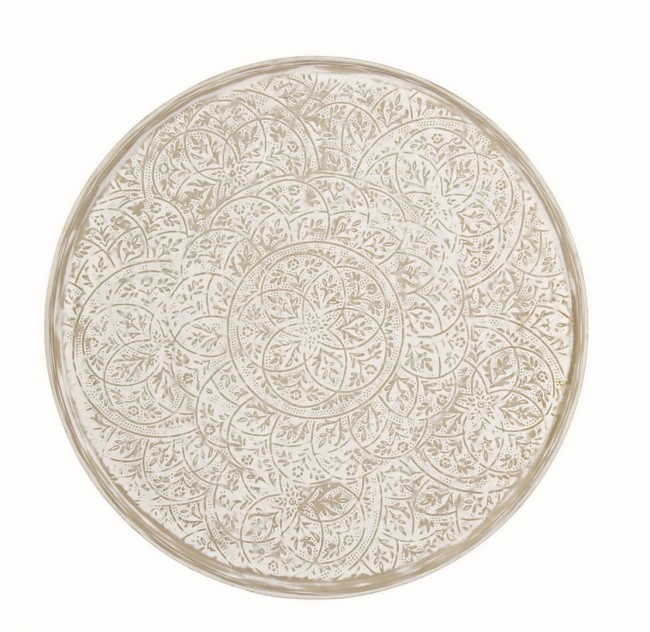 Tavolino in metallo stile fusion