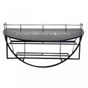 Tavolino in metallo da muro con mensola  cm70x47xh40