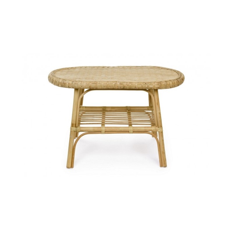 Tavolino per esterno in Rattan INES 80x50x h50 cm