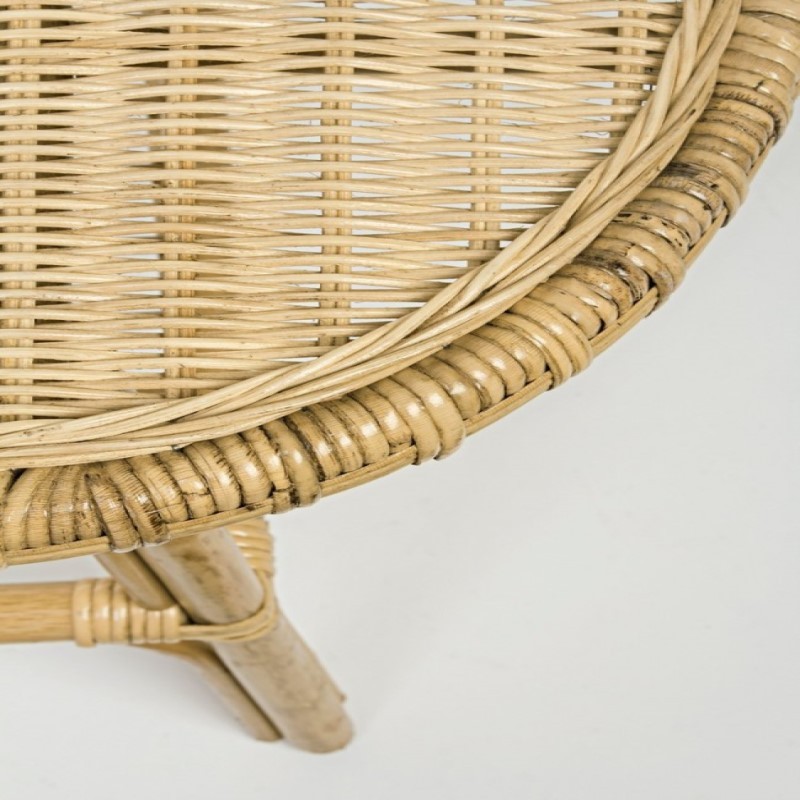Tavolino per esterno in Rattan INES 80x50x h50 cm