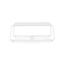 Tavolino per esterno in alluminio Bianco MERRIGAN 105x62x h38 cm