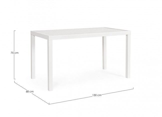 Tavolo Hilde 130X68 Bianco Ld30
