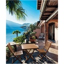 Tavolo Noemi per esterno in legno di acacia pieghevole  70x70x h73 cm