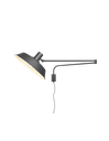 Applique 1xE27 Bolder Nero Orientabile L35 cm Trio Lighting