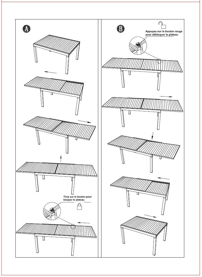 Tavolo alluminio allungabile  da giardino bianco cm 90 x 210/280 x h 73