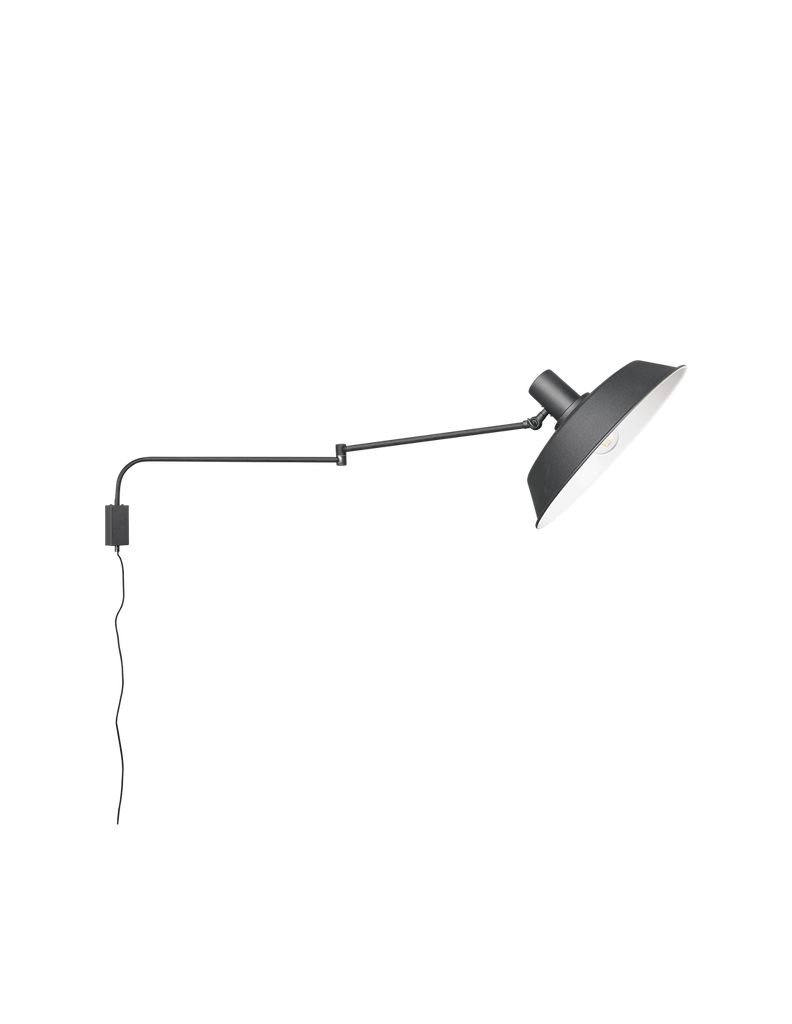 Applique 1xE27 Bolder Nero Orientabile L35 cm Trio Lighting