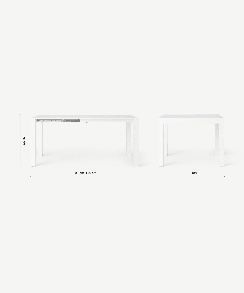 Tavolo allungabile 130-170x90