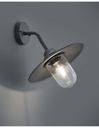 Applique 1xE27 Brenta Antracite Diffusore Vetro IP44 Trio Lighting