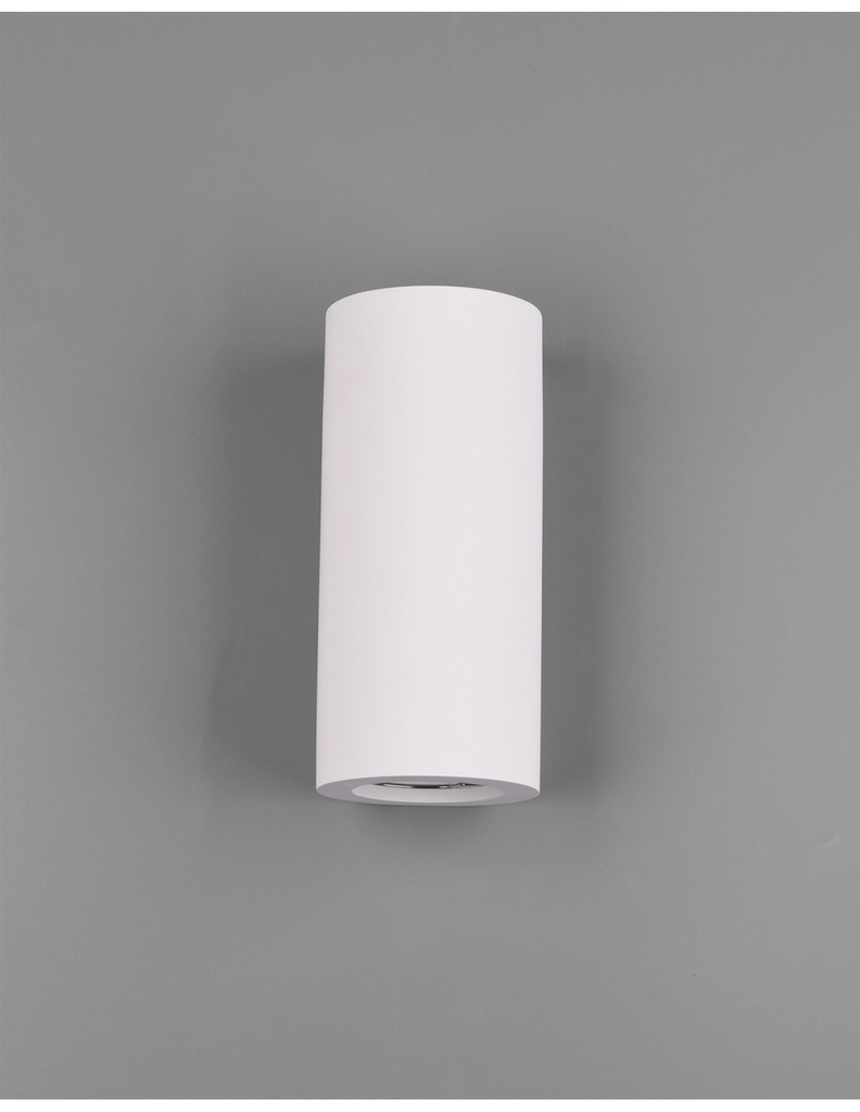 Applique 2xGU10 Cilindro Gesso Biemissione Zazou Bianco Trio Lighting