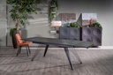Tavolo allungabile nero opaco 90 cm x 160-240  cm cm H. 76 cm