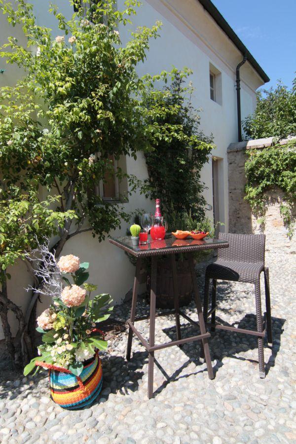 Tavolo bar polyrattan adila quadrato noce 70x70x107h cm