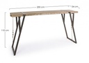 Tavolo bar stile industrial Blocks 200x54 cm