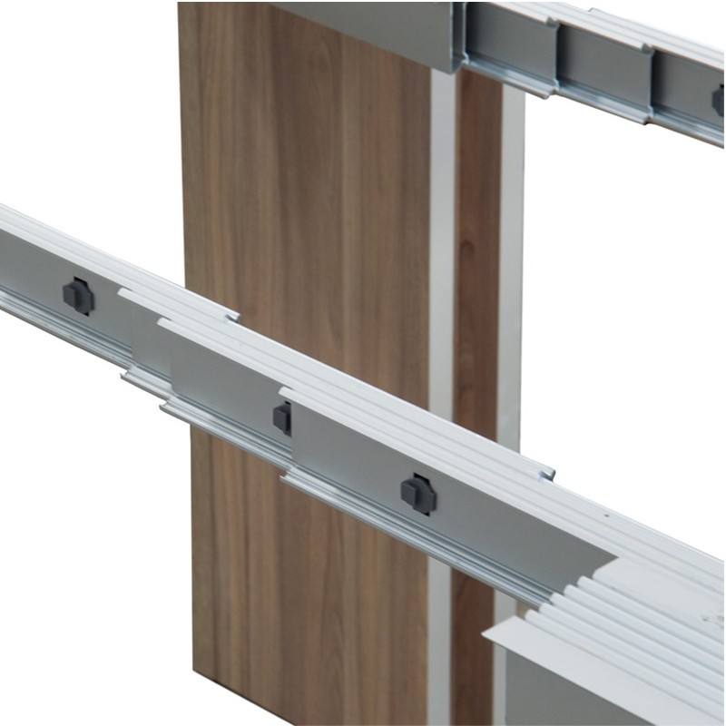 Tavolo console allungabile struttura in folding finitura olmo 90x50/300 cm