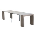Tavolo console allungabile struttura in folding finitura olmo 90x50/300 cm