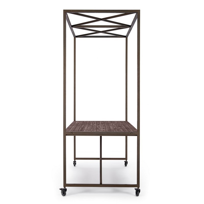 Tavolo industriale espositore con tetto 180x220h cm