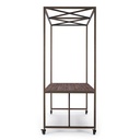 Tavolo industriale espositore con tetto 180x220h cm