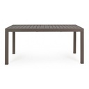 Tavolo per esterno allungabile in alluminio Caffè HILDE YK14 160/240x90x h75 cm