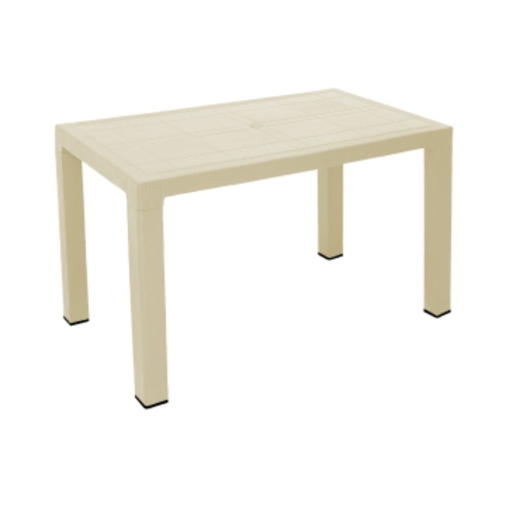 Tavolo rettangolare TAV526 beige da esterno 120x70 cm