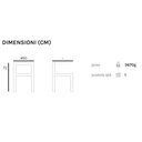 Tavolo rotondo in polipropilene per esterno Bianco BRAGA diametro 90x h72 cm