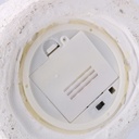 Teiera ceramica bianco con fiori cmø15h18