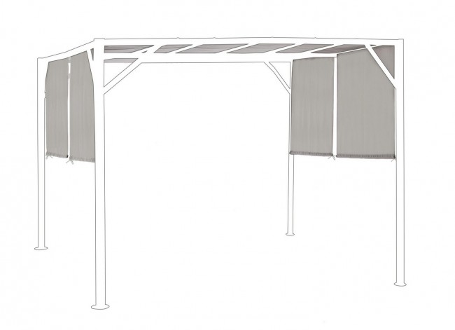 Telo Gazebo CIPRO metri 3 x3 in Poliestere Tortora