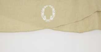 Tenda bianca con balza beige cu-2092 cm. 140 x 260