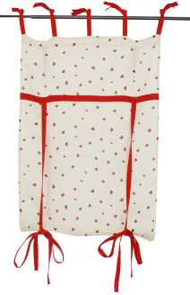 Tenda finestra cuoricini rossi ri-0556 cm. 75 x 160