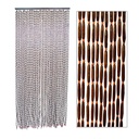 Tenda legno noce marrone cm 140 x h 240