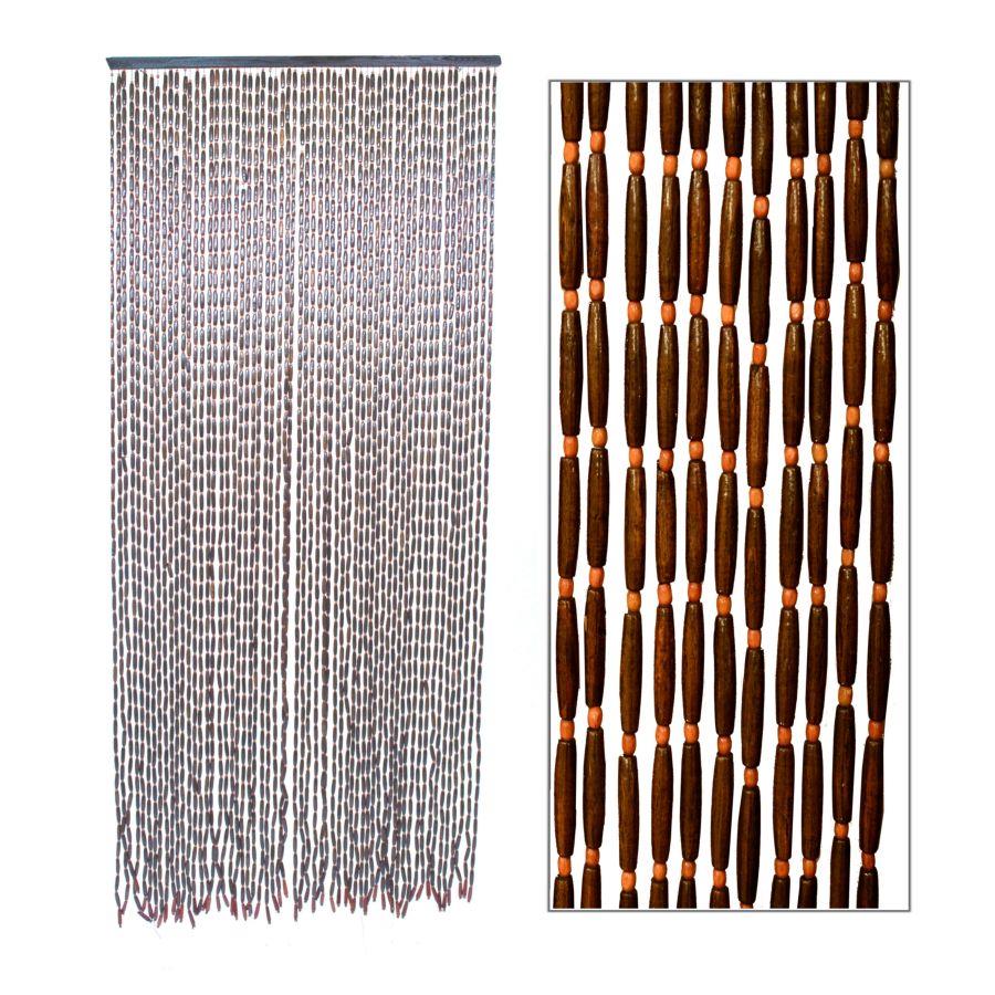 Tenda legno noce marrone cm 140 x h 240