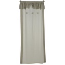 Simple heart fabric curtain with valance cm140x300