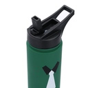 Round blue steel thermos 0,5L cm5,5x11h23