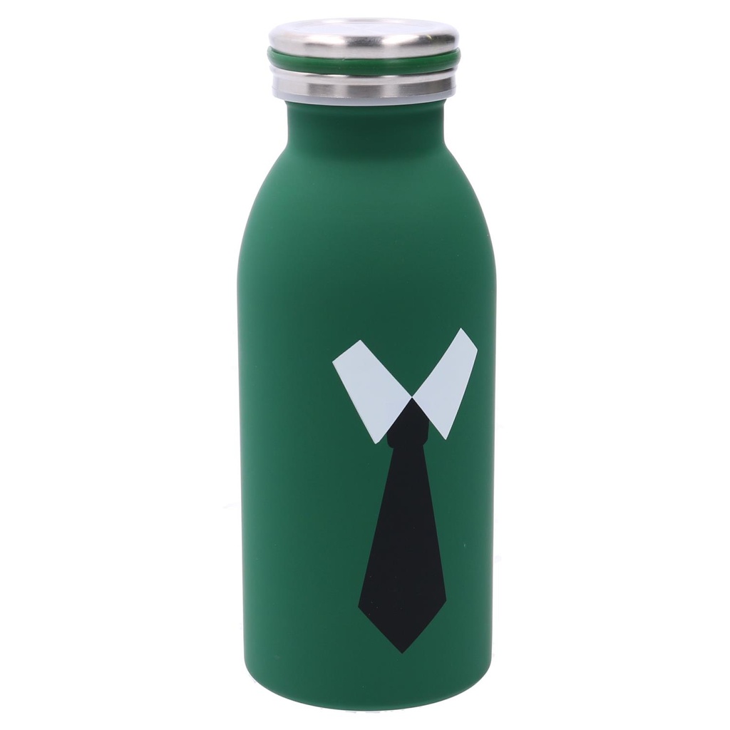 Round tie green steel thermos 0,3L cm6,8x4,8h17,9