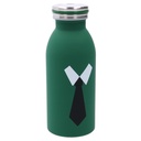 Round tie green steel thermos 0,3L cm6,8x4,8h17,9