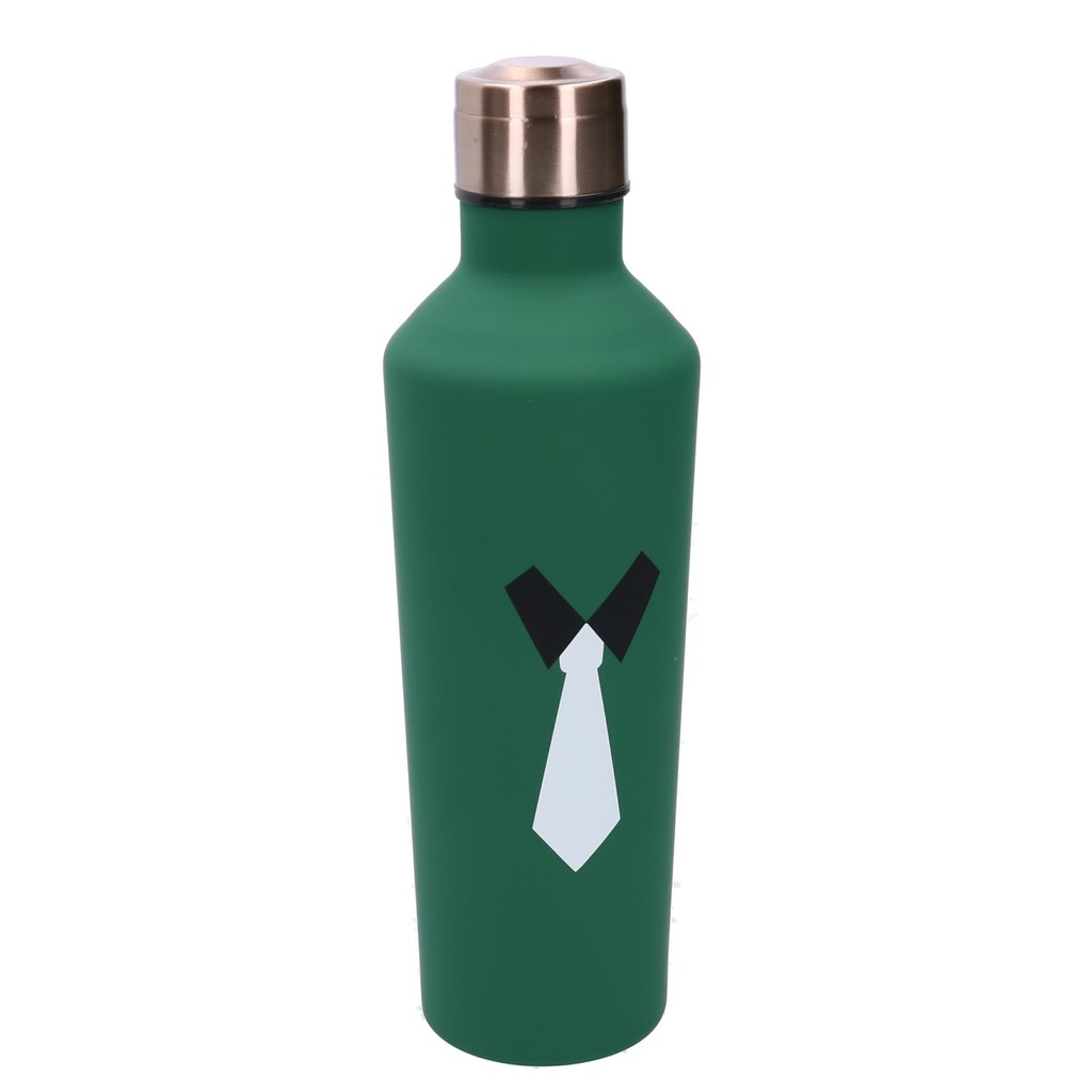 Round tie green steel thermos 0,5L cm7x6,5h25,5