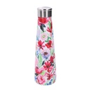 Round pink flowers steel thermos 0,5L cm4,5x7h25